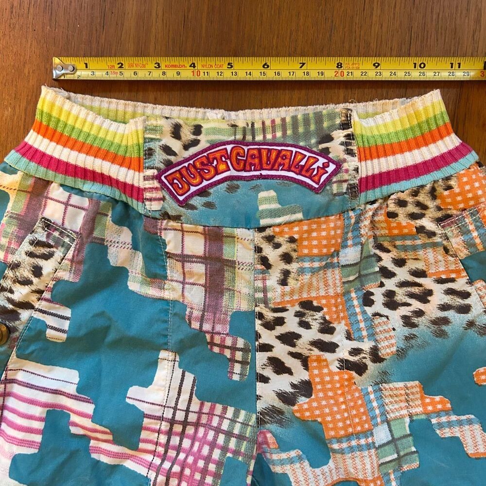 JUST CAVALLI Cargo Patchwork Capris - image 4